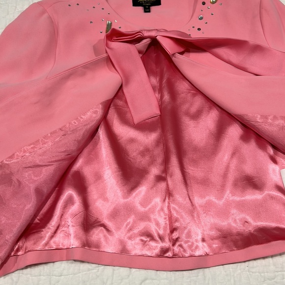 Juicy Couture Black Label Pink Lemonade Pearl Rhinestone Embellished Jac… - Picture 8 of 16